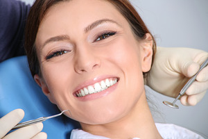 Dental patient smiling